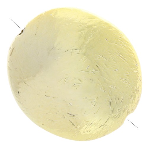 32x29 mm oval bead in CCB metallic acrylic - Gold x1