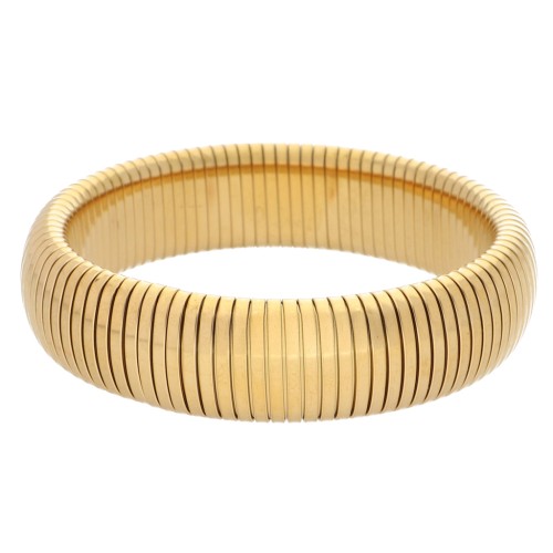 68 mm beaded bracelet - 20 mm wide - 304 Gold stainless steel x1