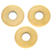 Rondelle beads Heishi - flat disc 6x0.9 mm - 304 Gold stainless steel x10