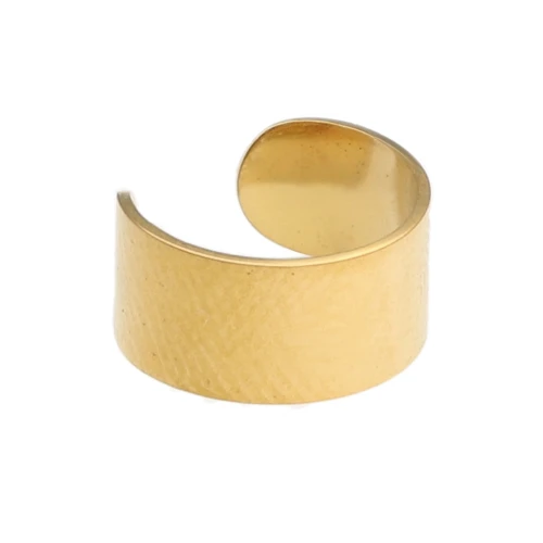 Ear cuff - Bague d'oreille large 10.5 mm - Stainless steel 304 Gold x1