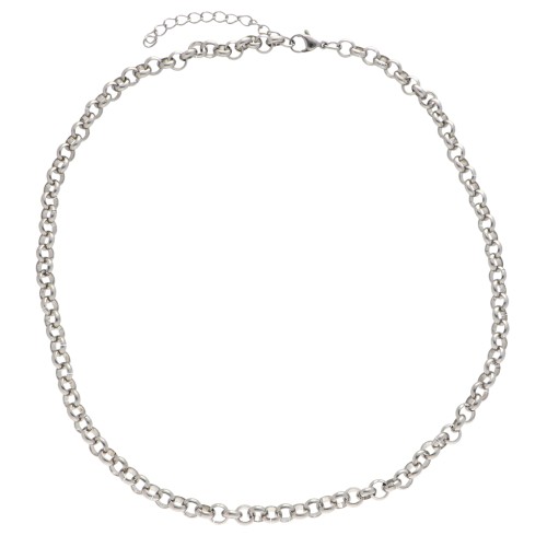 Belcher chain 6 mm mesh collar - Stainless steel 304 x45cm