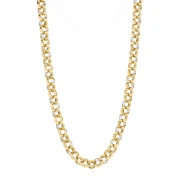 Necklace 7 mm - Stainless steel 304 gold x45cm