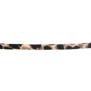 5 mm round fabric cord - leopard pattern - Beige - Brown - Black x1m|raw }}