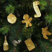 Pack of 3 metal embossing sheets - Graine creative - gold and silver x1