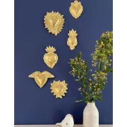 Pack of 3 metal embossing sheets - Graine creative - gold and silver x1