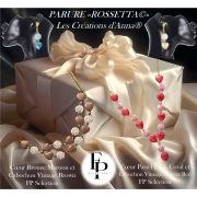 Glass heart bead 16x15 mm - Bronze Anthracite x1