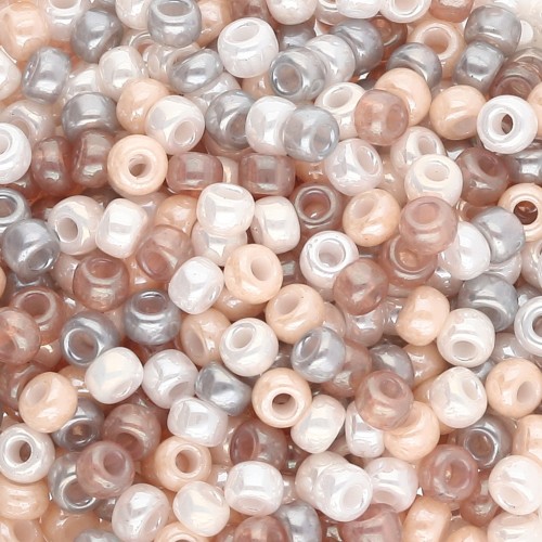 Seed beads mix Miyuki 8/0 - Vintage Beige x8g
