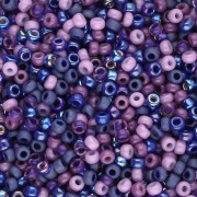 Seed beads mix Miyuki 11/0 - Purple Blues x8g|raw }}