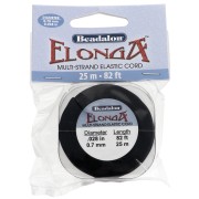 Elonga elastic cord 0.7 mm - Multi-strand - Black x25m|raw }}