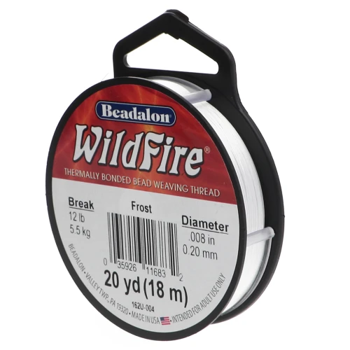WildFire 0.20 mm braided nylon thread - White x18.2m