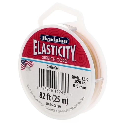 Elasticity 0.50 mm - Satin gold x25m