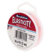 Elasticity 0.50 mm - Rose Gold satin x5m