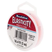 Elasticity 0.50 mm - Rose Gold satin x5m
