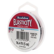 Elasticity wire 0.80 mm - Black x5m|raw }}