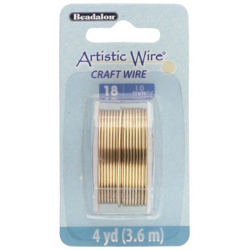 Brass wire Artistic Wire 1 mm - Anti-tarnish x3.6m