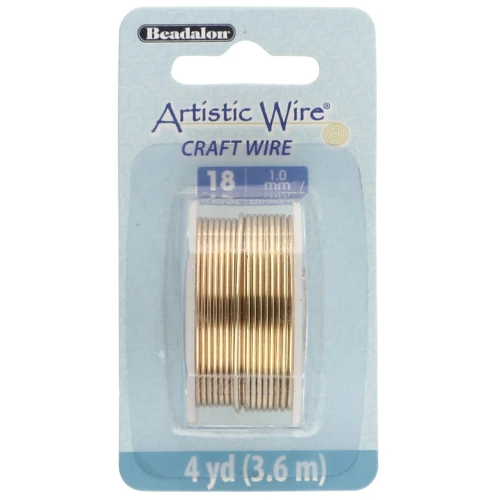 Brass wire Artistic Wire 1 mm - Anti-tarnish x3.6m