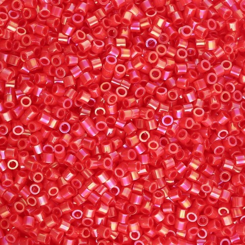 Miyuki Delica 15/0 DBS0159 - Opaque Vermillion Red AB x5g