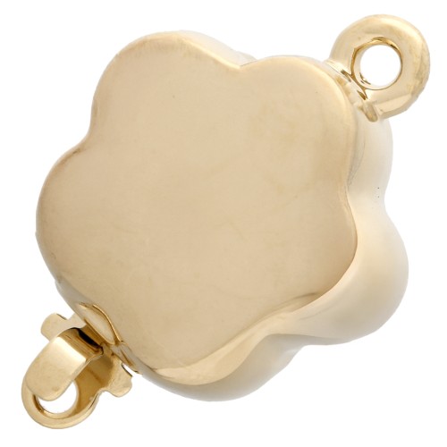 Flower clip clasp 12 mm - Gold x1
