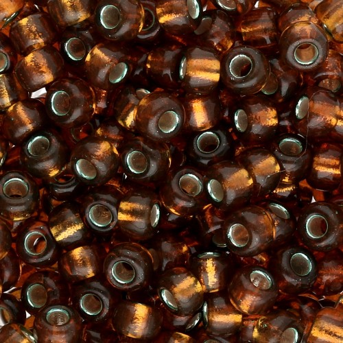 Rocaille Miyuki 6/0 1421 - Dyed Silver Lined Golden Olive x8g