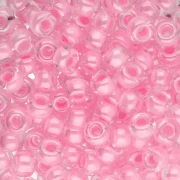 Rocaille Miyuki 6/0 207 - Pink Lined Crystal x8g