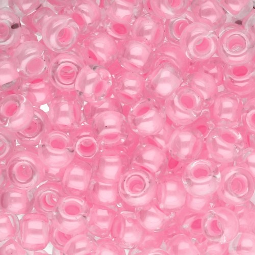 Rocaille Miyuki 6/0 207 - Pink Lined Crystal x8g