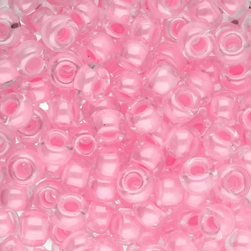 Rocaille Miyuki 6/0 207 - Pink Lined Crystal x8g