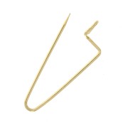 Decorative brooch with beads, charms & pompons 26 mm - Gold x1