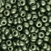 6/0 Seed Beads, 4 mm - Terra Dyed - Yellow Pearl Dyed Black, 20 g