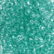 Preciosa 8/0 Seed Beads, 3 mm - Solgel - Green 2 Dyed Crystal, 20 g