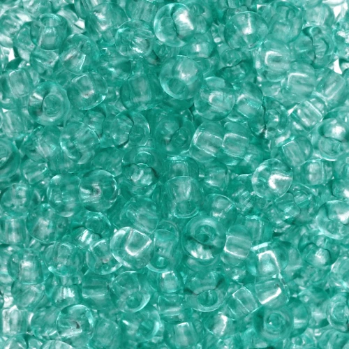 Preciosa 8/0 Seed Beads, 3 mm - Solgel - Green 2 Dyed Crystal, 20 g