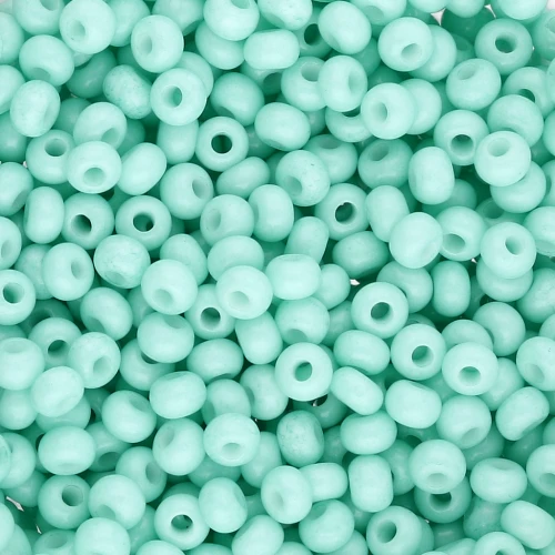 Rockery 8/0 3 mm - Solgel - Green 2 Dyed Chalkwhite x20g