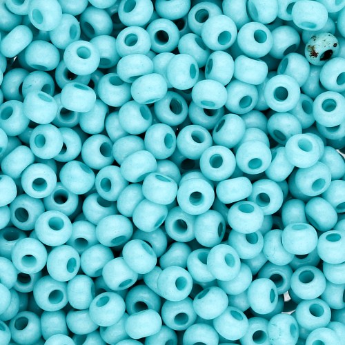 Rockery 8/0 3 mm - Solgel - Green 3 Dyed Chalkwhite x20g