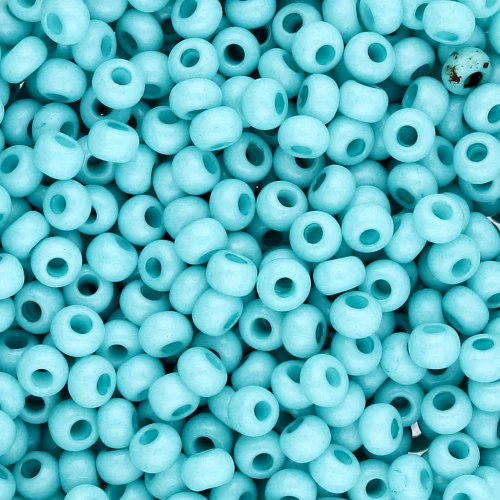 Rockery 8/0 3 mm - Solgel - Green 3 Dyed Chalkwhite x20g