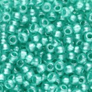 Preciosa 8/0 Seed Beads, 3 mm - Terra Pearl - Green Dyed Crystal, 20 g|raw }}