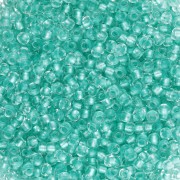 Preciosa 11/0 2 mm seed beads - Crystal Lined Green Pearl 1 x 20 g