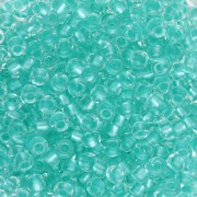 Preciosa 8/0 3 mm seed beads - Crystal Lined Green Pearl 1 x 20 g