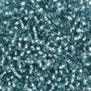 Rockery 11/0 2 mm - Solgel - Blue Green 2 Dyed Crystal Silver Lined x20g