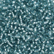 Rockery 11/0 2 mm - Solgel - Blue Green 2 Dyed Crystal Silver Lined x20g