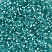 Rockery 11/0 2 mm - Solgel - Green 3 Dyed Crystal Silver Lined x20g