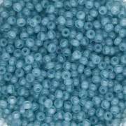 Preciosa 11/0 Seed Beads, 2 mm - Solgel - Blue Green 2 Dyed Alabaster, 20 g