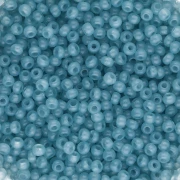 Preciosa 11/0 Seed Beads, 2 mm - Solgel - Blue Green 2 Dyed Alabaster, 20 g