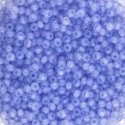 Preciosa 11/0 Seed Beads, 2 mm - Solgel - Blue 1 Dyed Alabaster, 20 g