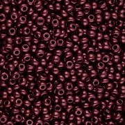 Preciosa 11/0 2 mm seed beads - Opaque Red Coral Lila Luster 20g