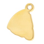 Pizza Charm 13x12 mm - 304 Gold Stainless Steel x1