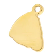 Pizza Charm 13x12 mm - 304 Gold Stainless Steel x1