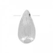 Drop 9.5mm rhodium tone HQ x1