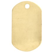 Metal Pendant ImpressArt 32x19 mm - Rough Brass x1