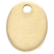 Oval charm 10x8 mm ImpressArt - Brass x1