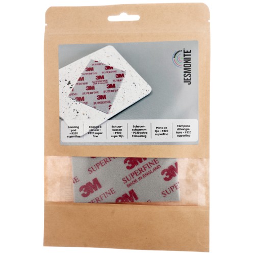 Sanding sponge 115x140x5 mm P320 fine grain - Grey x1