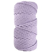 5 mm macramé cotton cord spool - Mauve x50m